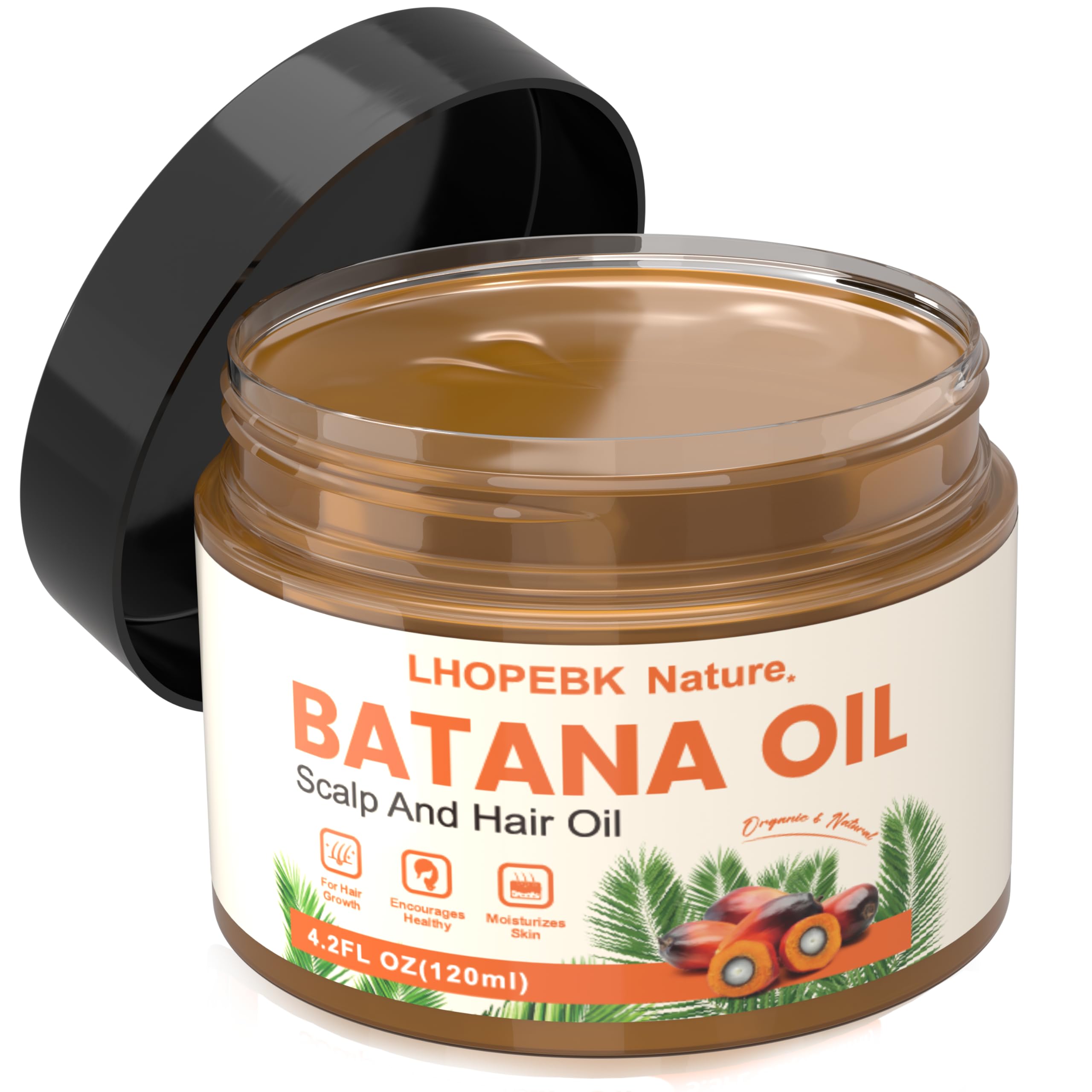 Batana Oil for Hair Growth: 4.2 OZ Raw Batana Oil for Hair Growth Prevent Hair Loss Moisturize Scalp for Men & Women