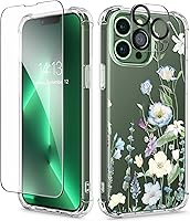 Vista 109 de GVIEWIN - Funda para iPhone 11 con protector de pantalla + protector de lente de cámara, cubierta protectora transparente suave de poliuretano