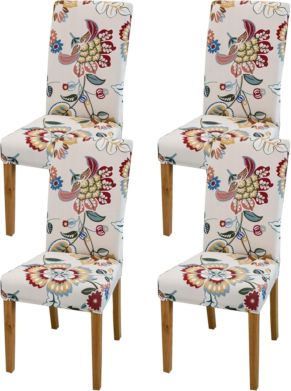 OYX Chair Covers,Dining Room Chair Covers Set of 4,Stretch Kitchen Chair Cover,Washable Dining Chair Cover,Parsons Chair Slipcovers Protector for Home,Restaurant,Banquet