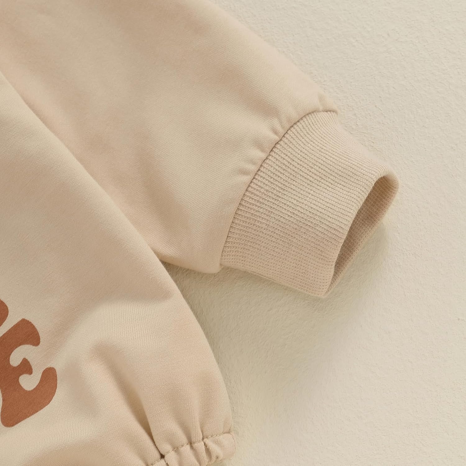 Newborn Baby Boy Girl Fall Clothes Funny Letter Print Sweatshirt Romper Oversized Infant Long Sleeve Bodysuit - Image 6