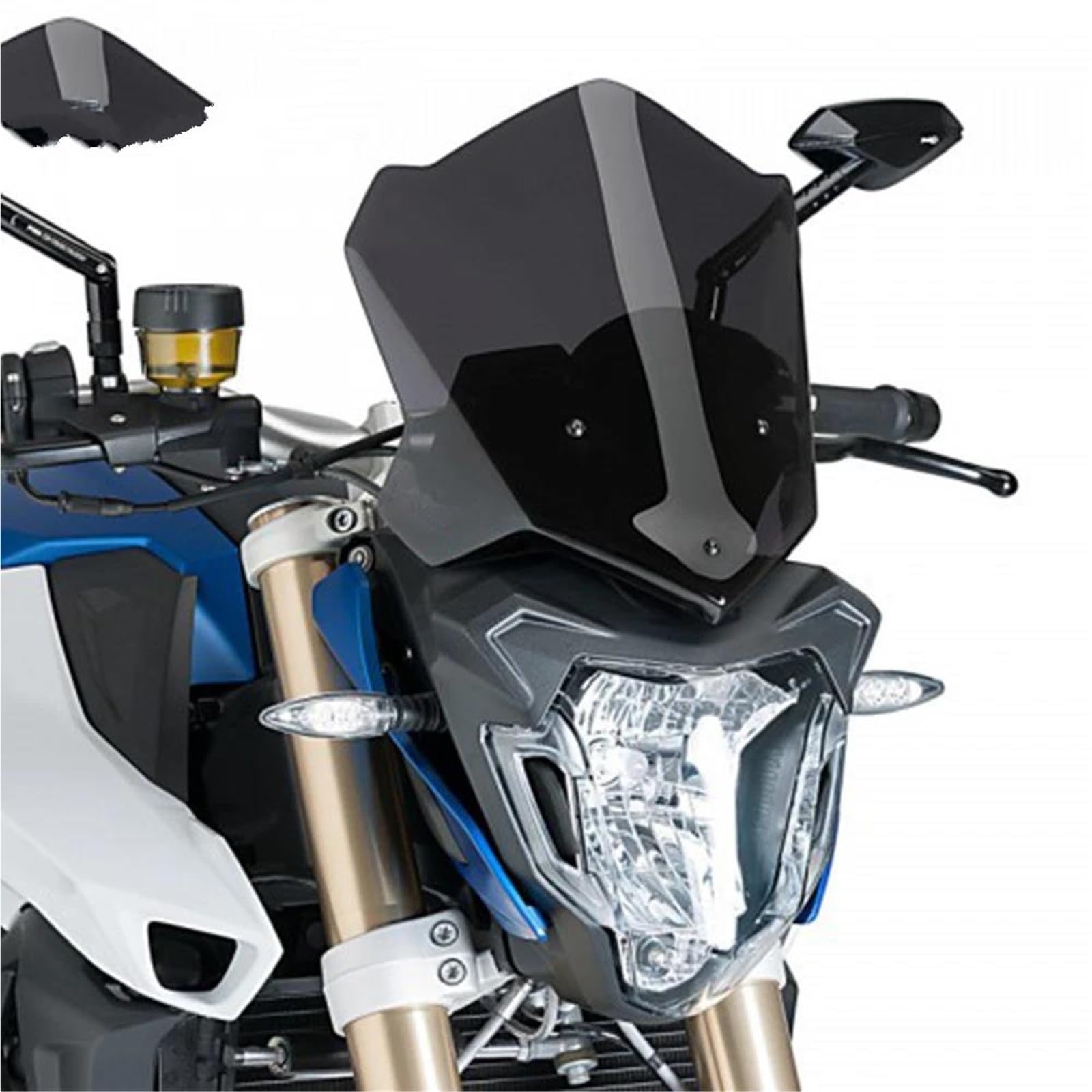 Parabrezza per scooter Parabrezza Per Moto Accessori Per Parabrezza Per BMW F800R 015 2016 2017 2018 2019 2020(Gray)