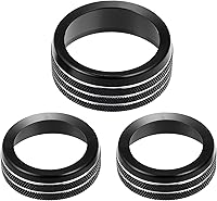 Vista 12 de Calcomanías para pomos de aire acondicionado de automóvil, cubierta de perilla para interruptor de radio de CA para Dodge Durango 2014-2020