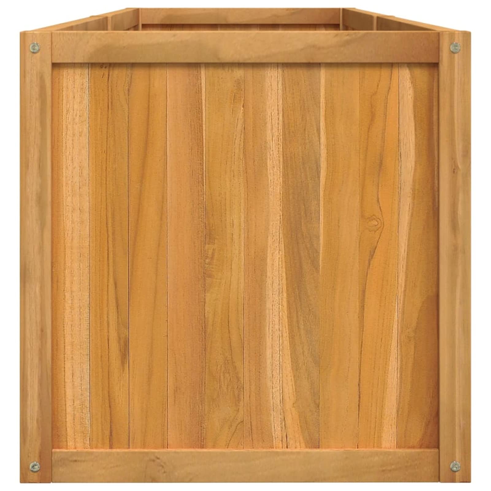 ZEYUAN arriate, Macetero Exterior, Macetas para Flores Y Plantas, Jardineria, Huerto Urbano Terraza, Mesa De Cultivo, Huerto En Casa, de Madera Maciza de Teca 150x50x50 cm