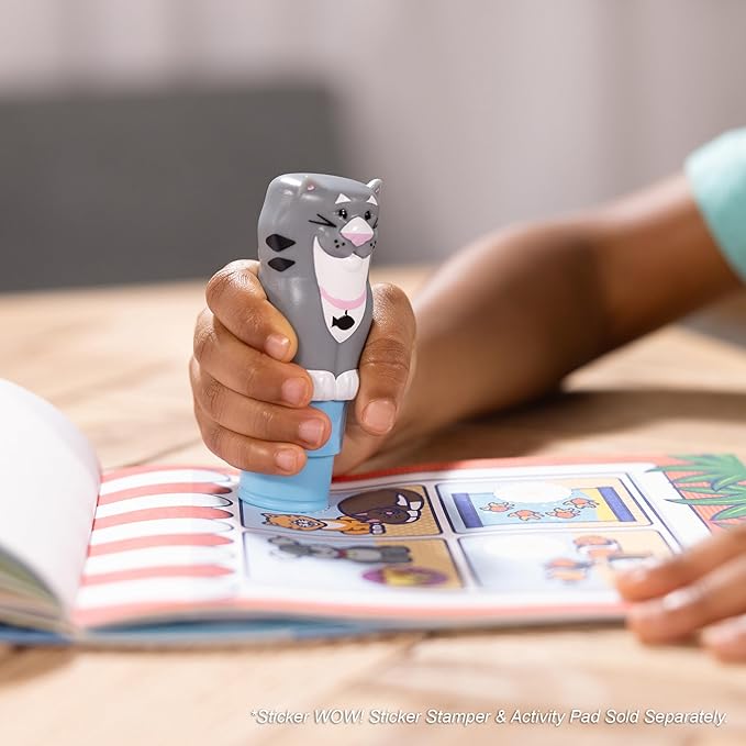 Melissa & Doug Sticker Wow!™ 300+ Refill Stickers for Sticker Stamper Arts and Crafts Fidget Toy Collectibles – Cat Pets Theme, Assorted (Stickers Only)