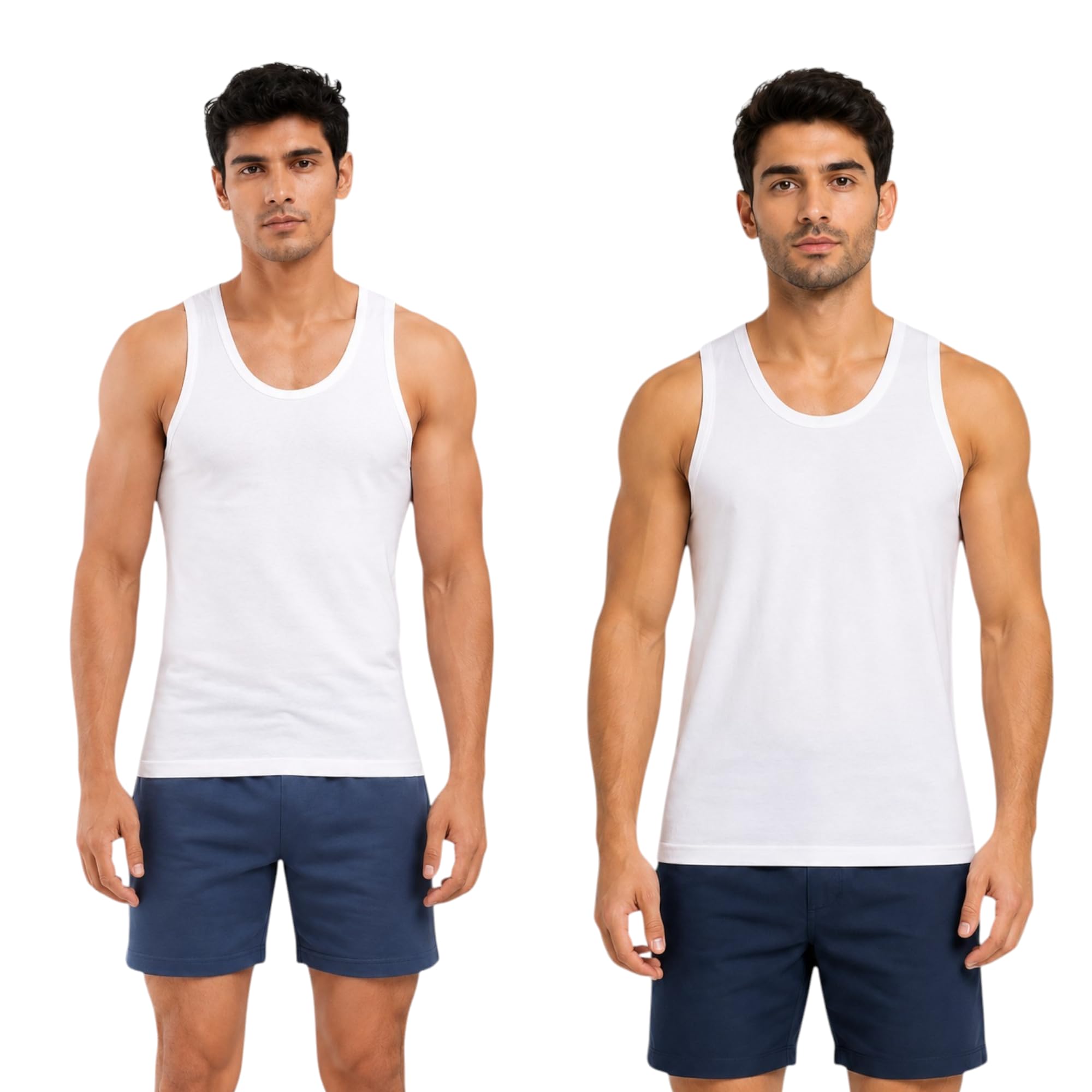 Mens White Vest Pack of 2-image-37