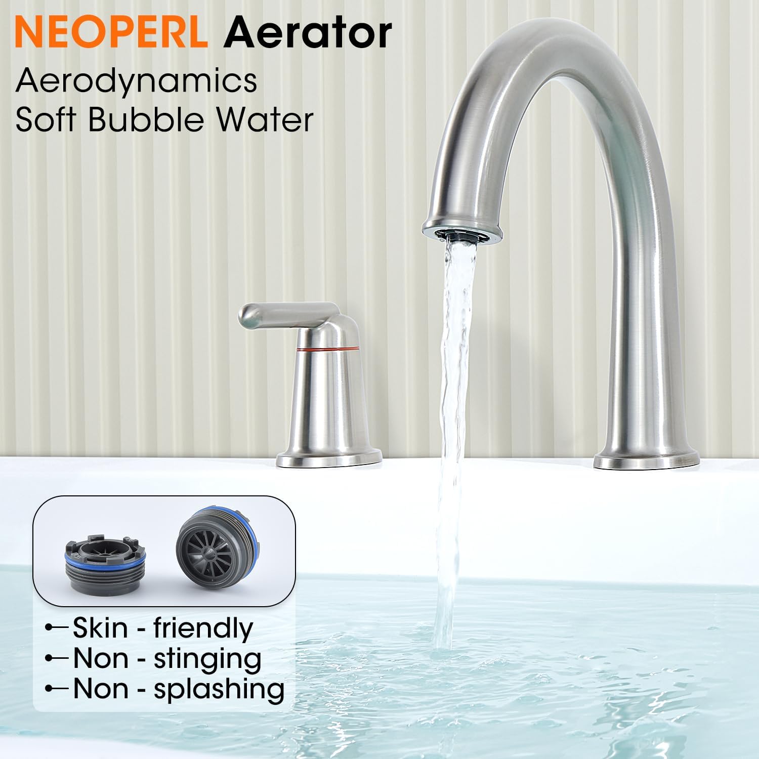 Tub Faucet Set, Roman Bathtub Faucet Set with Valve and Diverter Brass Vintage Bath Faucet for Tub Widespread 4 Hole 2 Handle Classic Gooseneck High Flow Tub Filler with Sprayer Brushed Nickel