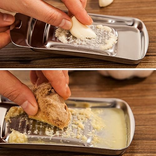 Miniatura 2 de Rallador de jengibre de acero inoxidable, rallador de queso Zester de limón, molinillo de nuez moscada, Wasabi y ajo, herramientas de molienda para