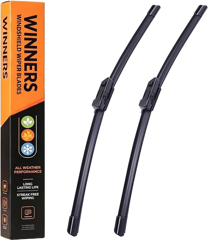Palhetas do limpador de para-brisa dianteiro WINNERS para Honda Civic, Honda CR-V e Acura Integra – Conjunto com 2