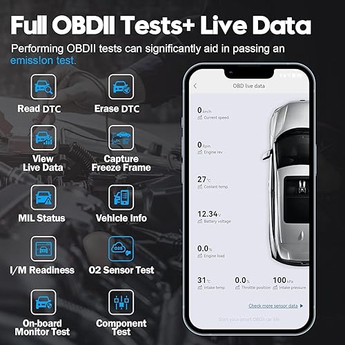 Miniatura 3 de XTOOL Advancer AD20 Pro OBDII Herramienta de escaneo para iPhone y Android, 2023 más nuevo lector de código OBD2 inalámbrico mejorado con