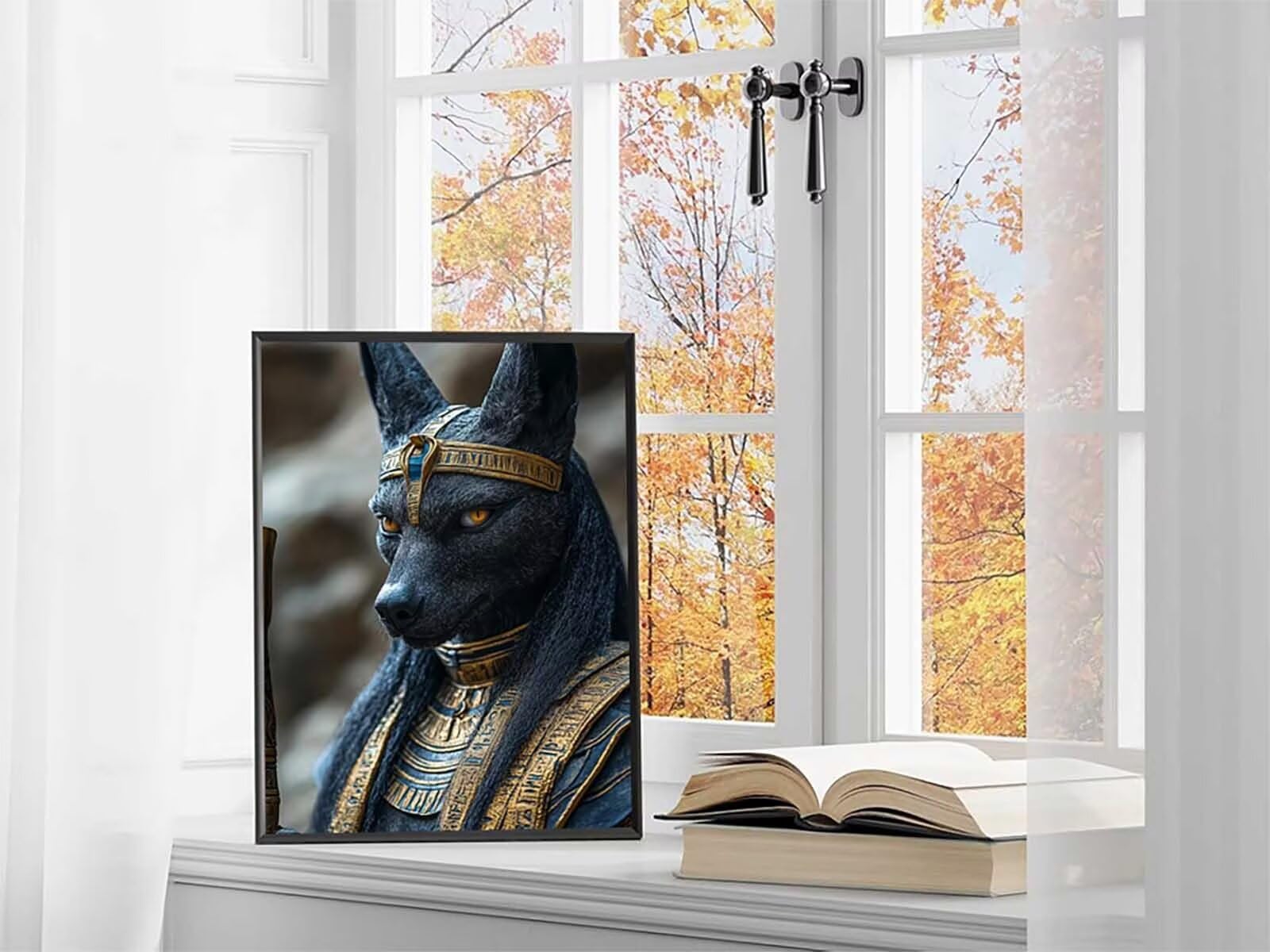 Diamentowe malowanie Anubis 5D diamentowe malowanie dla dorosłych Egipt, DIY diamentowe malowanie dla dorosłych pełne wiertło zestawy do haftu krzyżykowego, haft diamentowy do dekoracji ścian domu