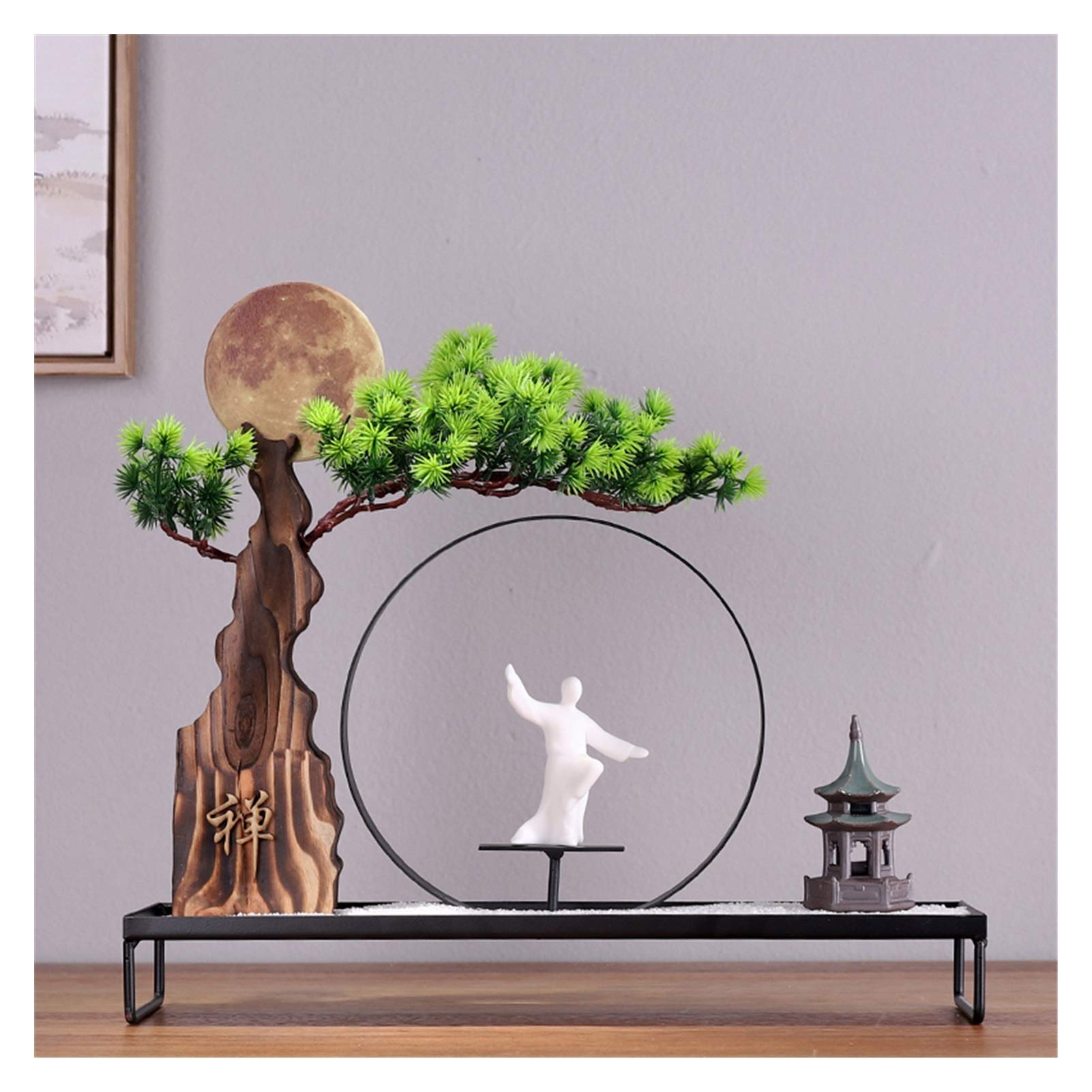 Simulation de salon en pot arbre artificiel pour pièce sombre sans entretien