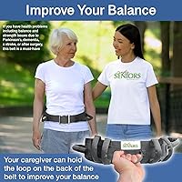 Vista 6 de Gait Belts for Seniors with 7 Handles- Transfer Gate Belts Medical for Elderly and Disabled - Easy to Use Quick Release Gait Belt with Handles for
