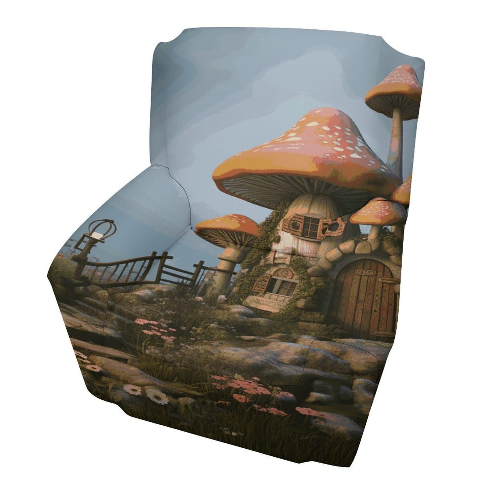 Fekiloot Style Mushroom Garden Couch Cover Sofa Cover Sofa Slipcover