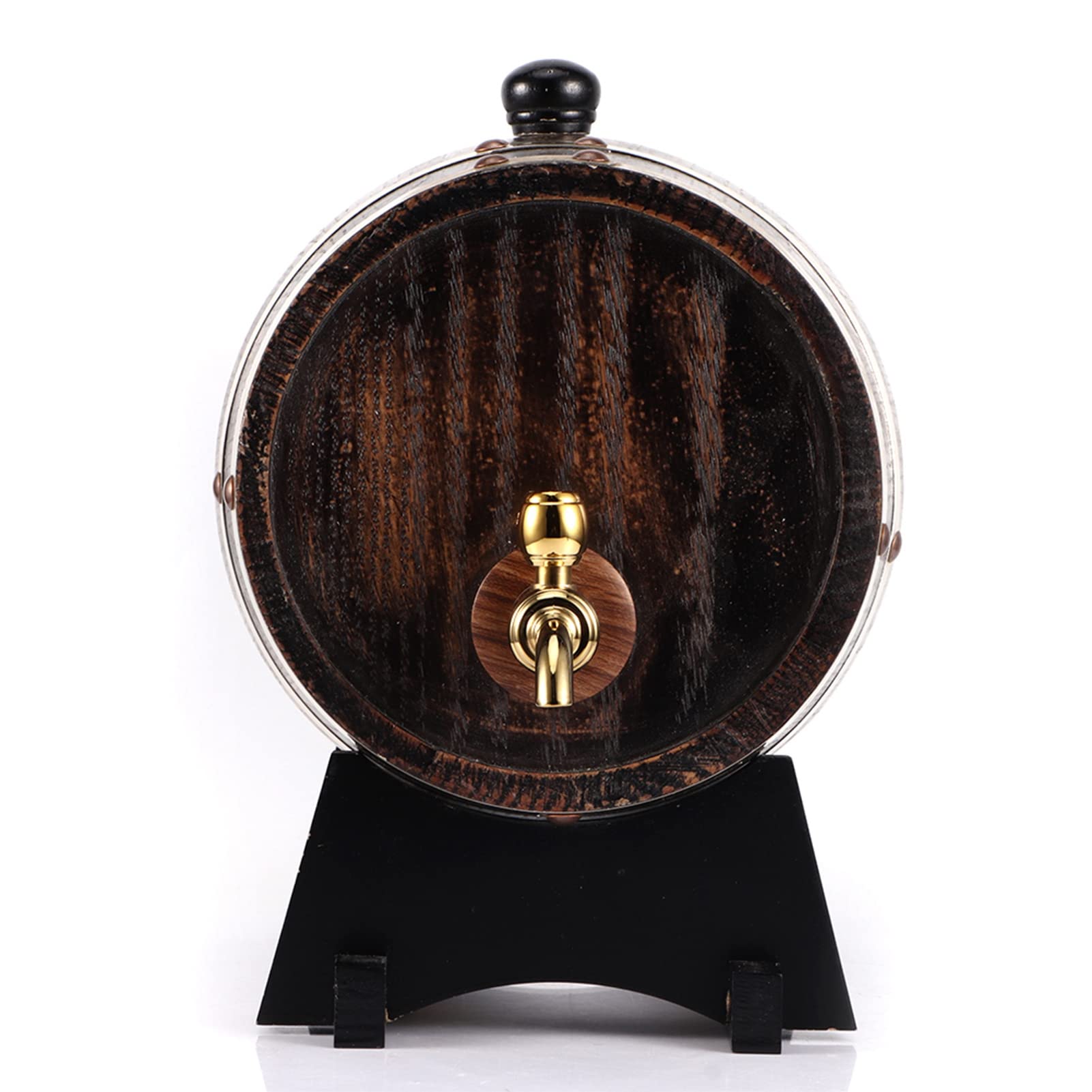 Envejecimiento de roble, 3 litros estilo retro madera de roble vino tinto brandy whisky barril barril barril contenedor con grifo