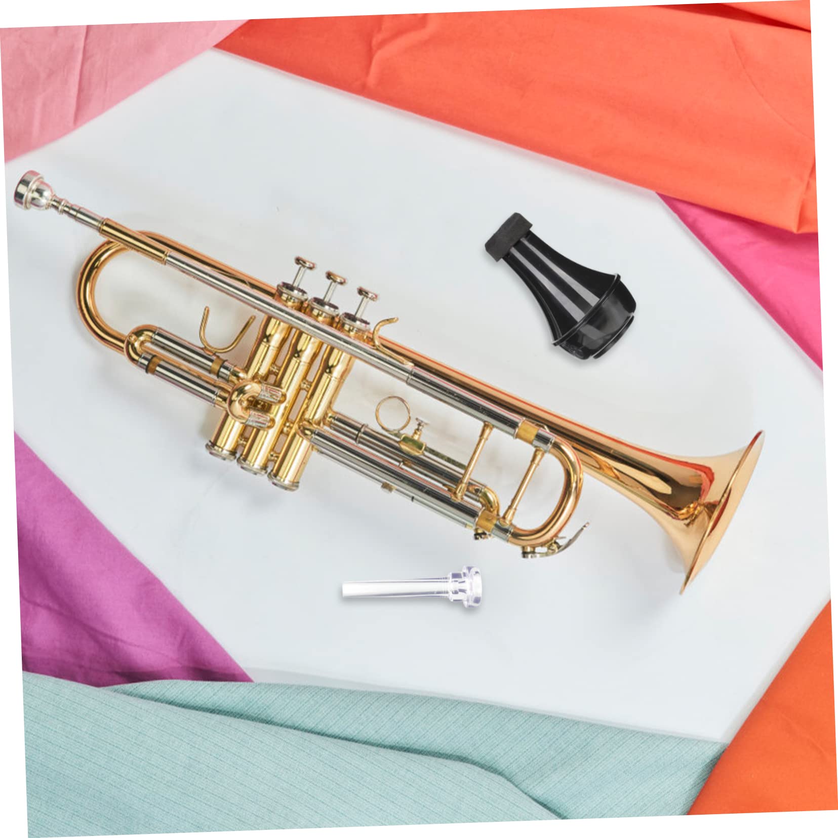 Toyvian 4sätze Trompete Dämpfer Gerader Übungsdämpfer Mit Mundstück Für Musikliebhaber Die Ihrer Trompete Verfeinern Möchten Praktisches Zubehör Für Trompetenübungen
