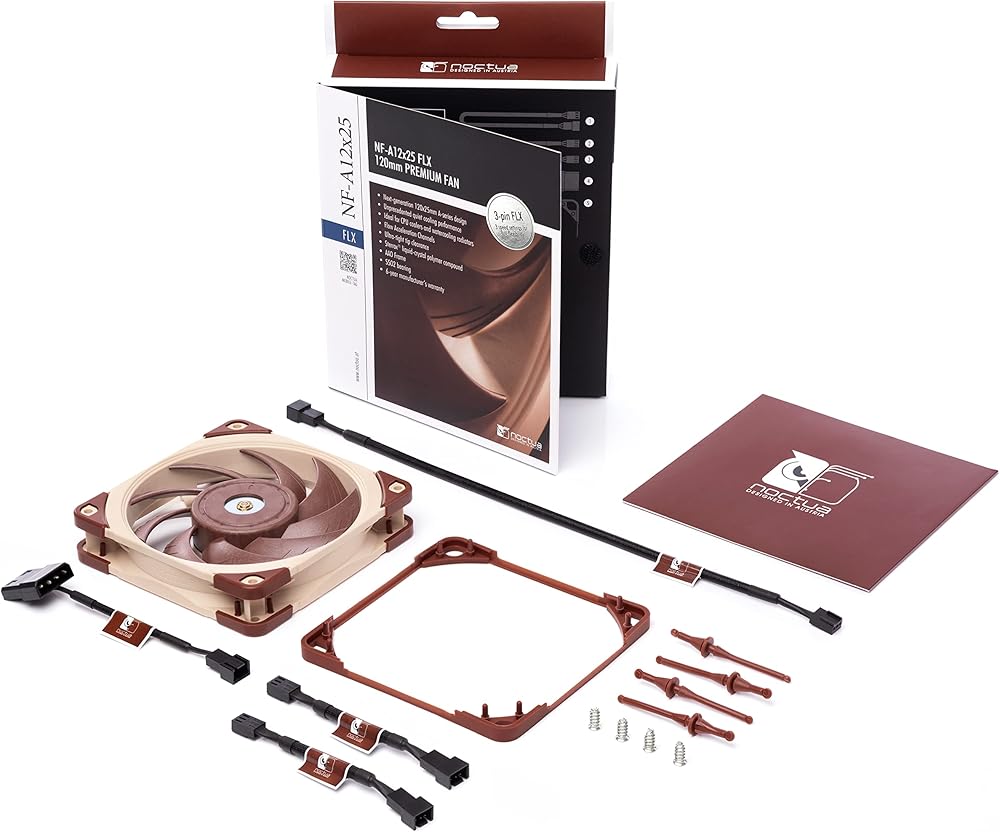 Noctua NF-A12x25 FLX, Premium Quiet Fan, 3-Pin thumbnail 4