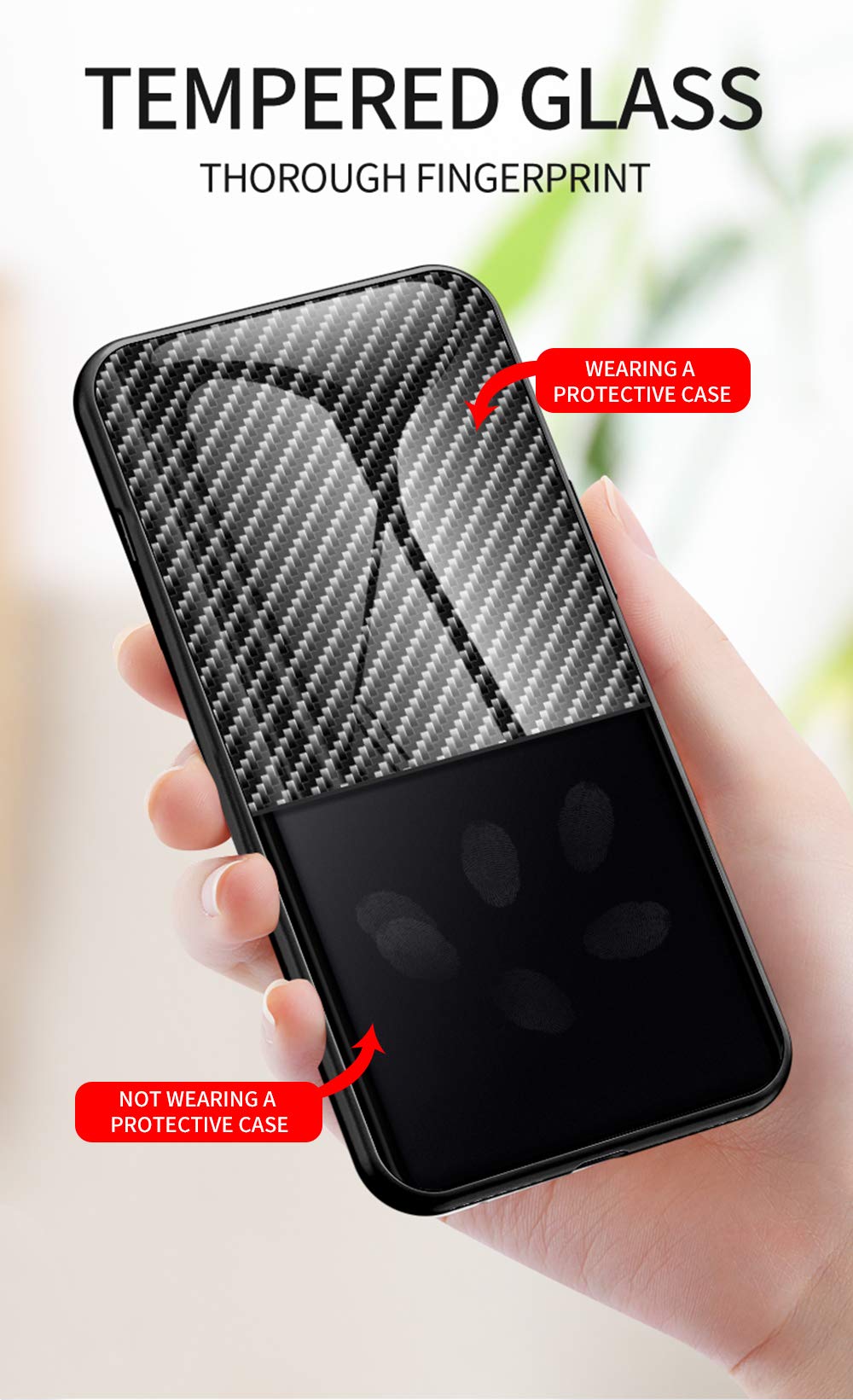 SHIEID Cover for Oppo Reno 2Z Silicone Cover, Tempered Glass Case Cover