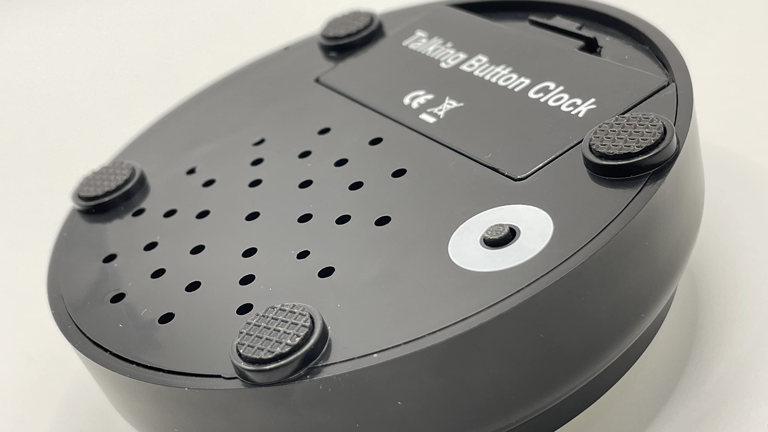 Buy (White Color) Bejamy Button Shaped Talking Alarm Clock for The