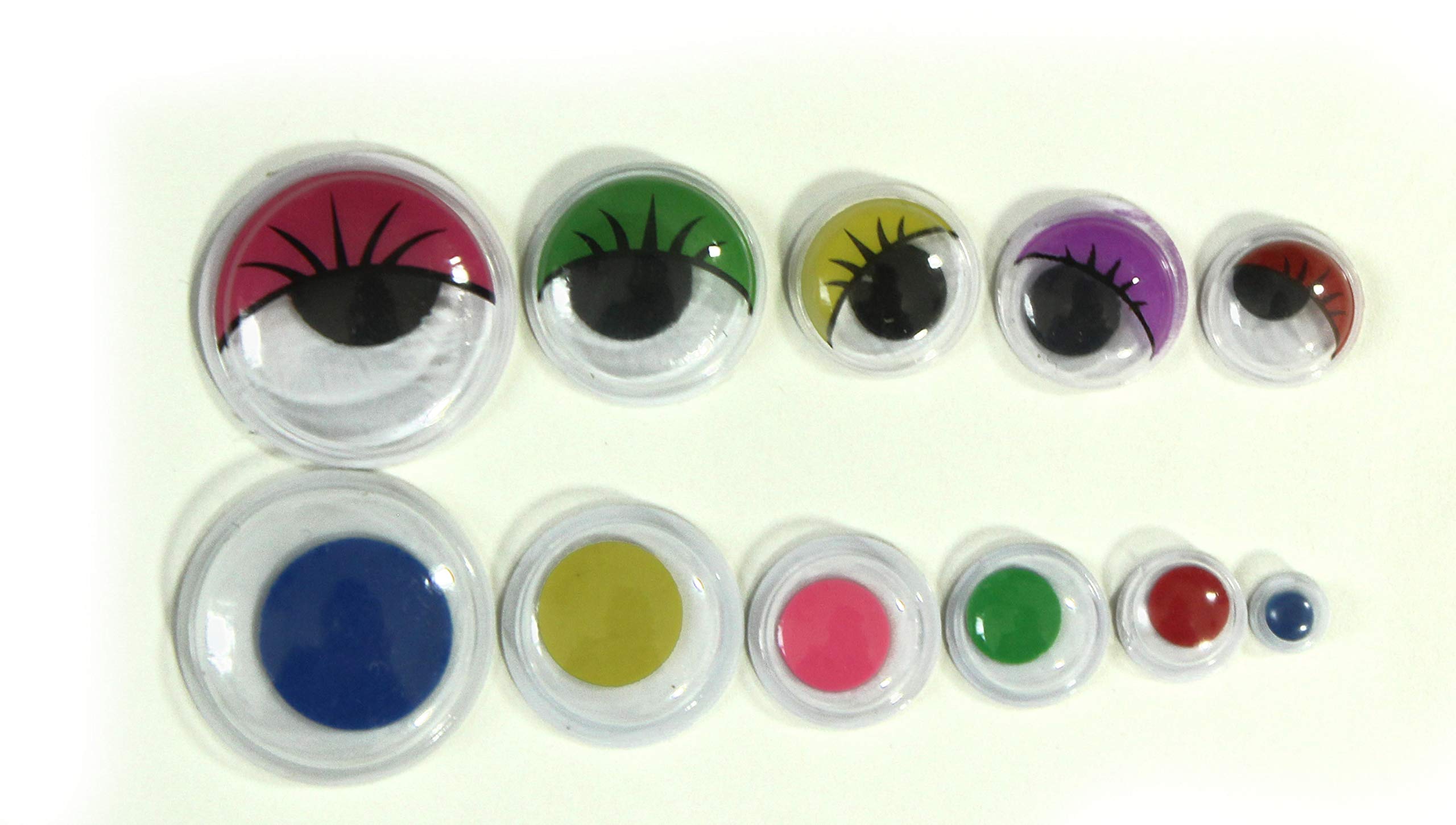 Mixed Black Wiggle Googly Eyes with Self-Adhesive for Classroom DIY Scrapbooking Crafts Toy Accessories (Multicolor 300pcs)