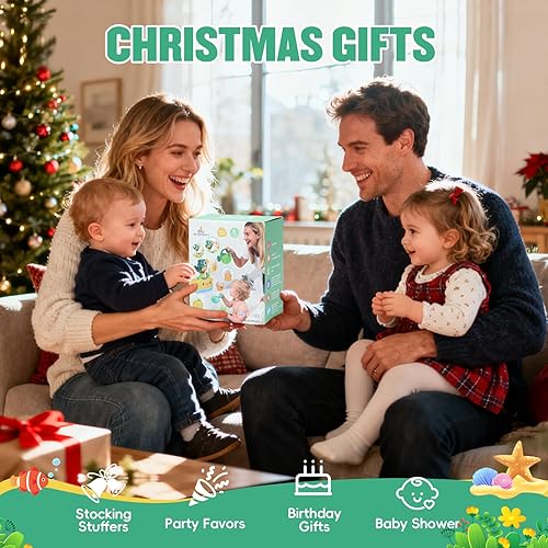 Miniatura 7 de Juguetes de baño para bebés de 1 a 3 años, juguetes de baño sin moho para niños pequeños de 2 a 4 años, bañera interactiva, agua, piscina, ducha,