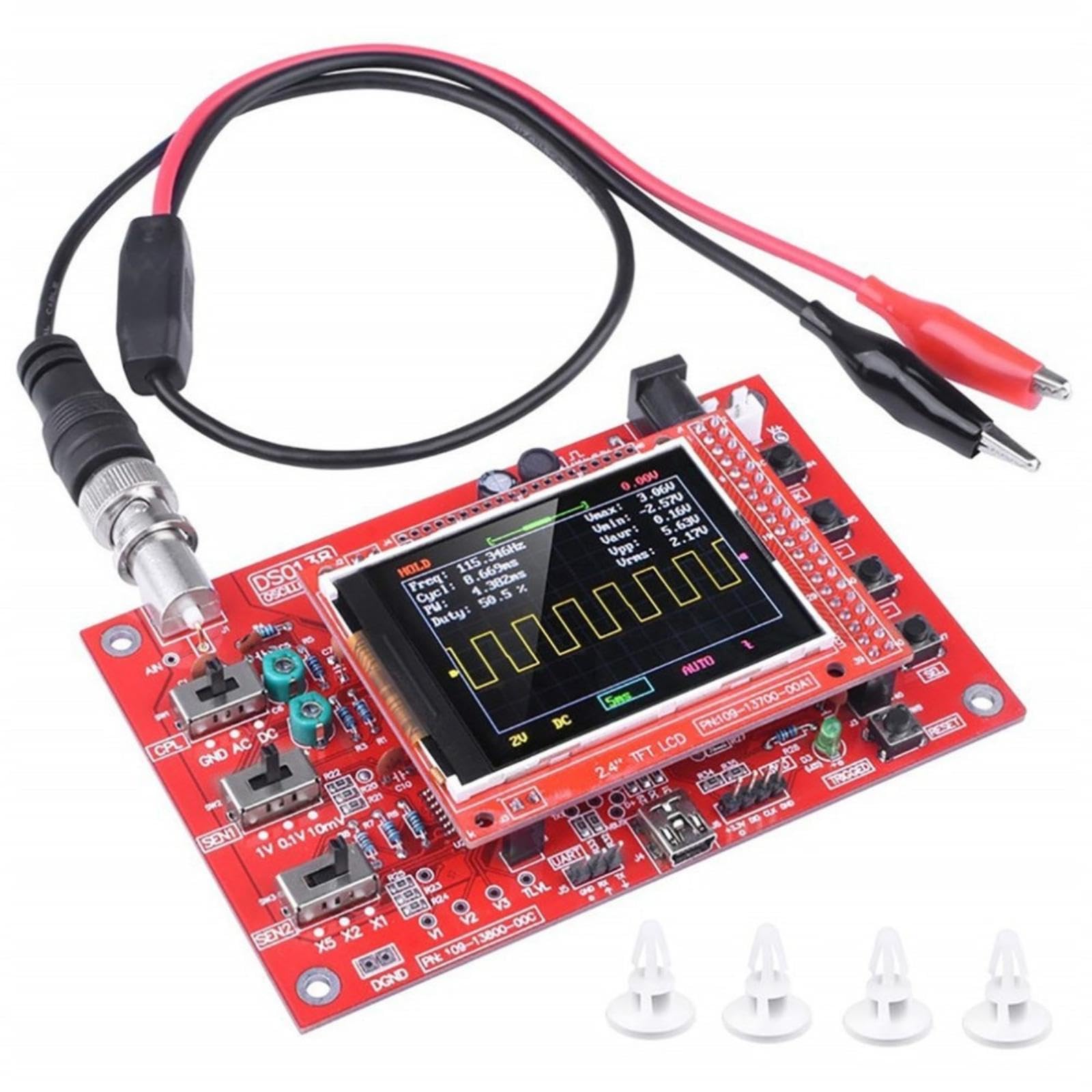 Electronic Measurement Device with Acrylic Case Assembled Digital Electronic Measurement Device Color TFT Test Equipment for Hobbyists, Students-image-41