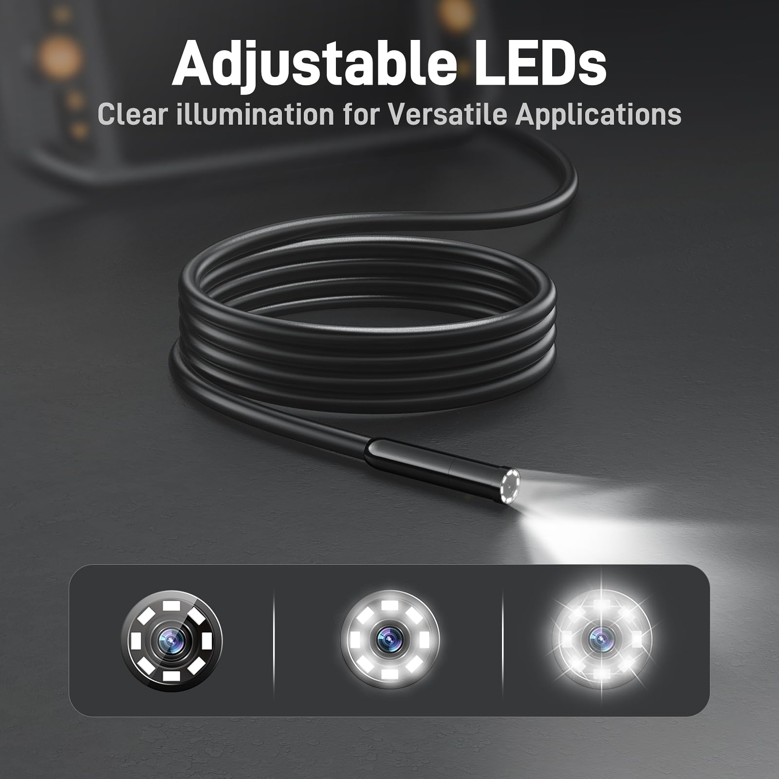 Teslong Borescope Camera with Light for Automotive Mechanic Plumbing Wall — Amazon image 4