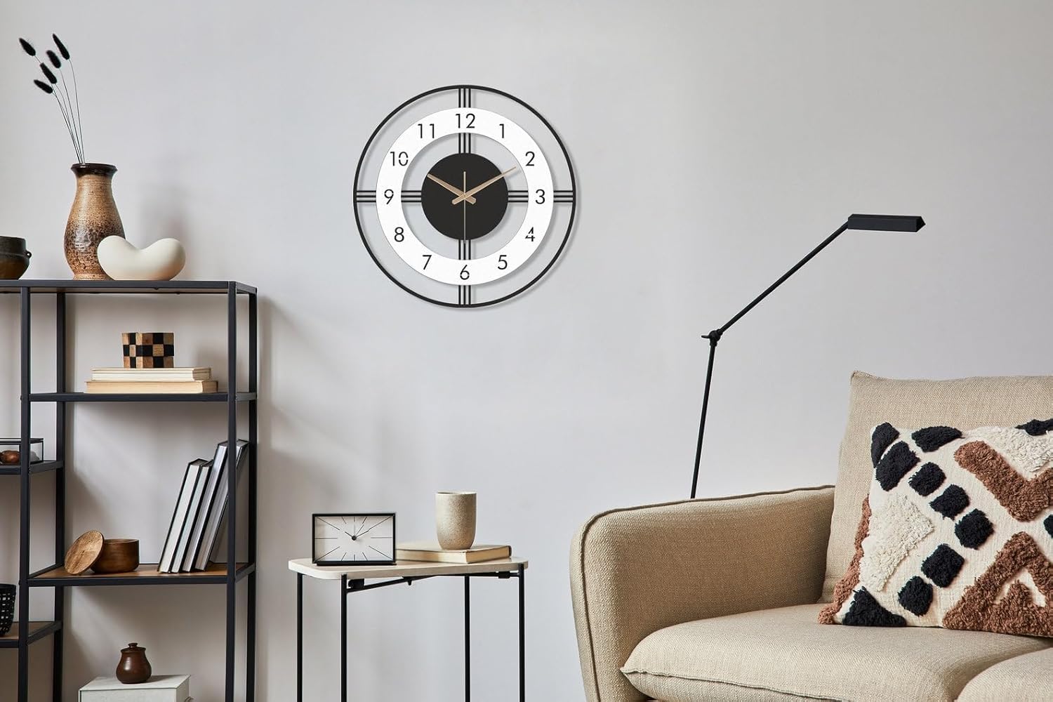 Designer Metal Wall Clock - Large & Stylish -5 Designer Metal Wall Clock - Large & Stylish -5