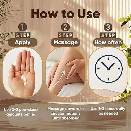 Miniatura 5 de Crema neuropatía - Loción corporal de magnesio para aliviar los nervios, crema de magnesio para pies, manos y rodillas con cloruro de magnesio e