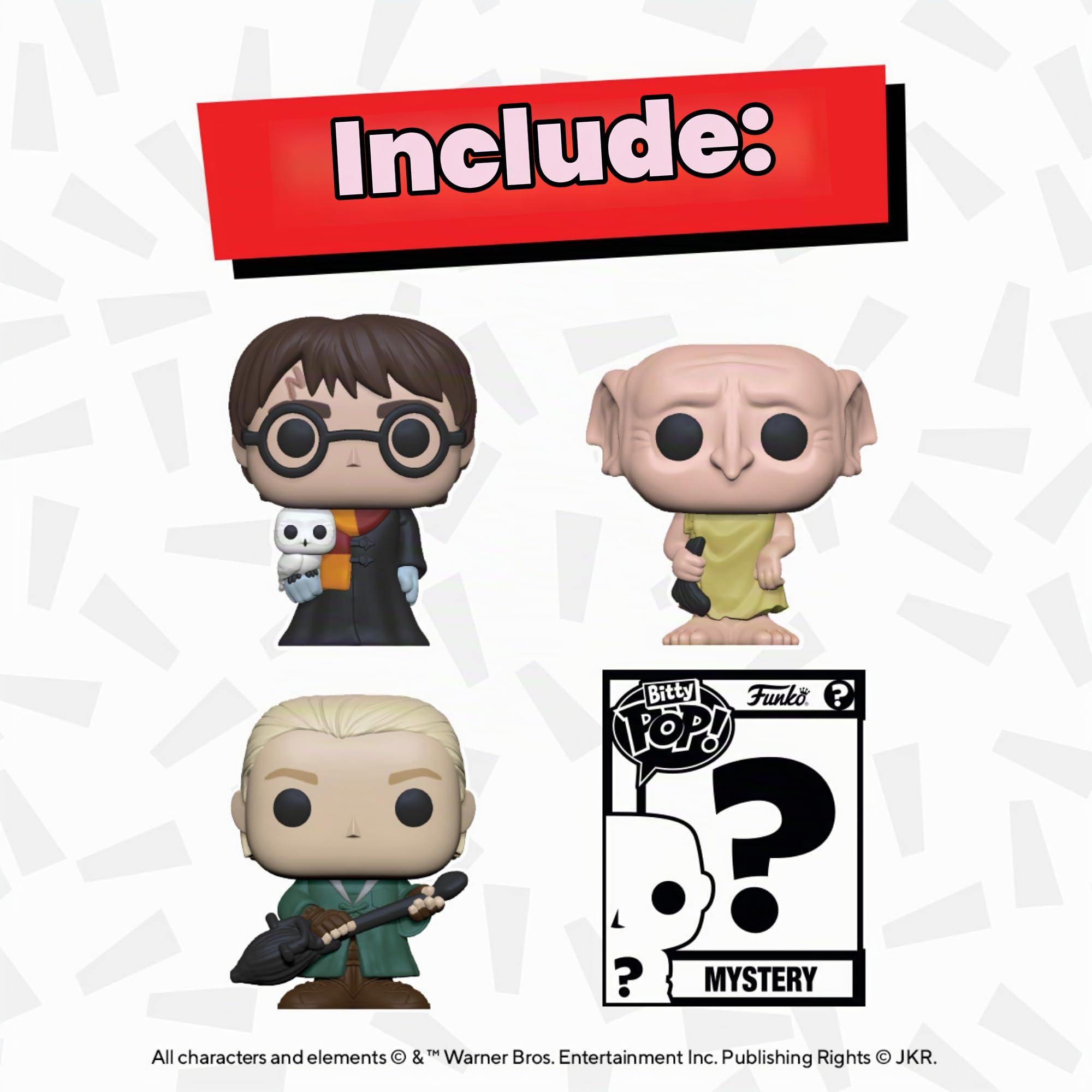 Funko Bitty POP: Harry Potter - Harry in robe w/scarf 4PK