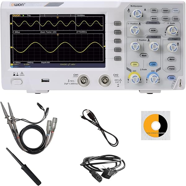 OWON SDS1102 Osciloscopio Digital 100MHz 2 Canales
