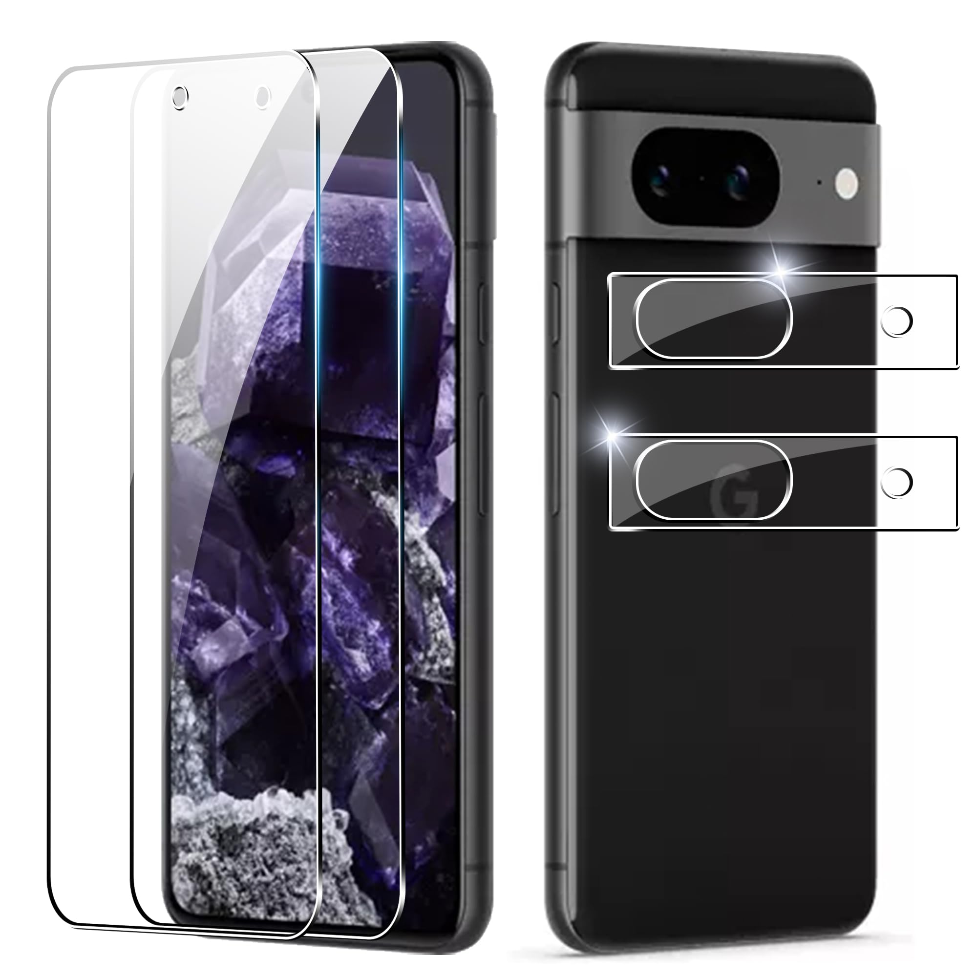 NEW'C 3 Pezzi, Vetro Temperato Per Google Pixel 8A, Pellicola - Foto 10