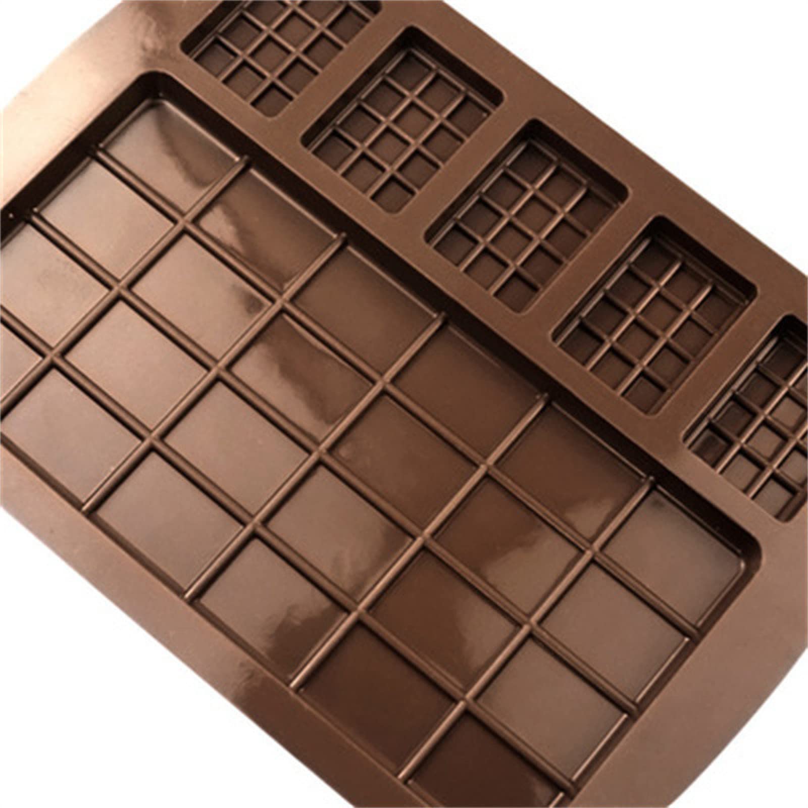 Moldes de silicona para hornear, 2 tamaños, molde de chocolate para fondant, pastelería, decoración de pasteles, 6 unidades