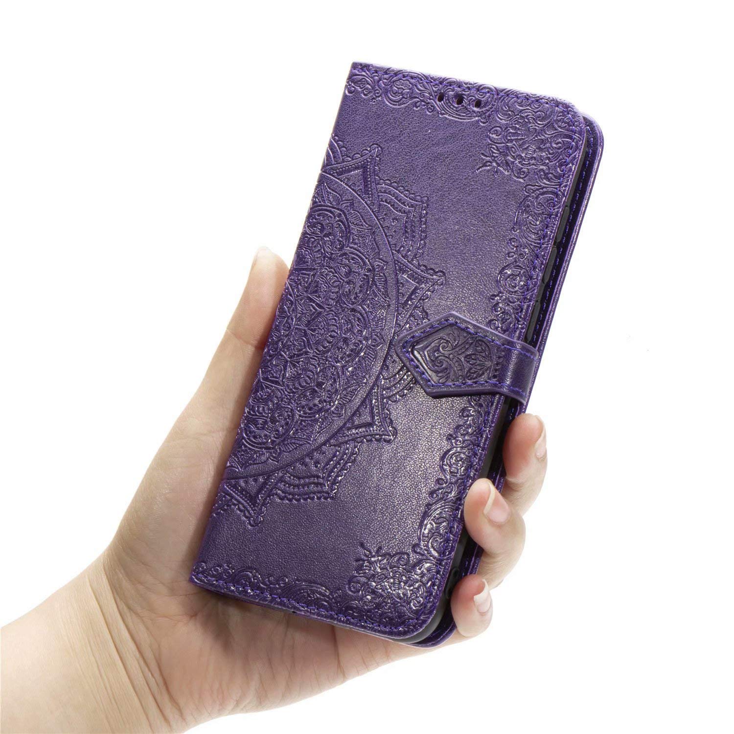Dedux Custodia Cover per Motorola Moto G30/G10, [Funzione Stand] Premium Pu Flip Cover con Chiusura Magnetica. Nero