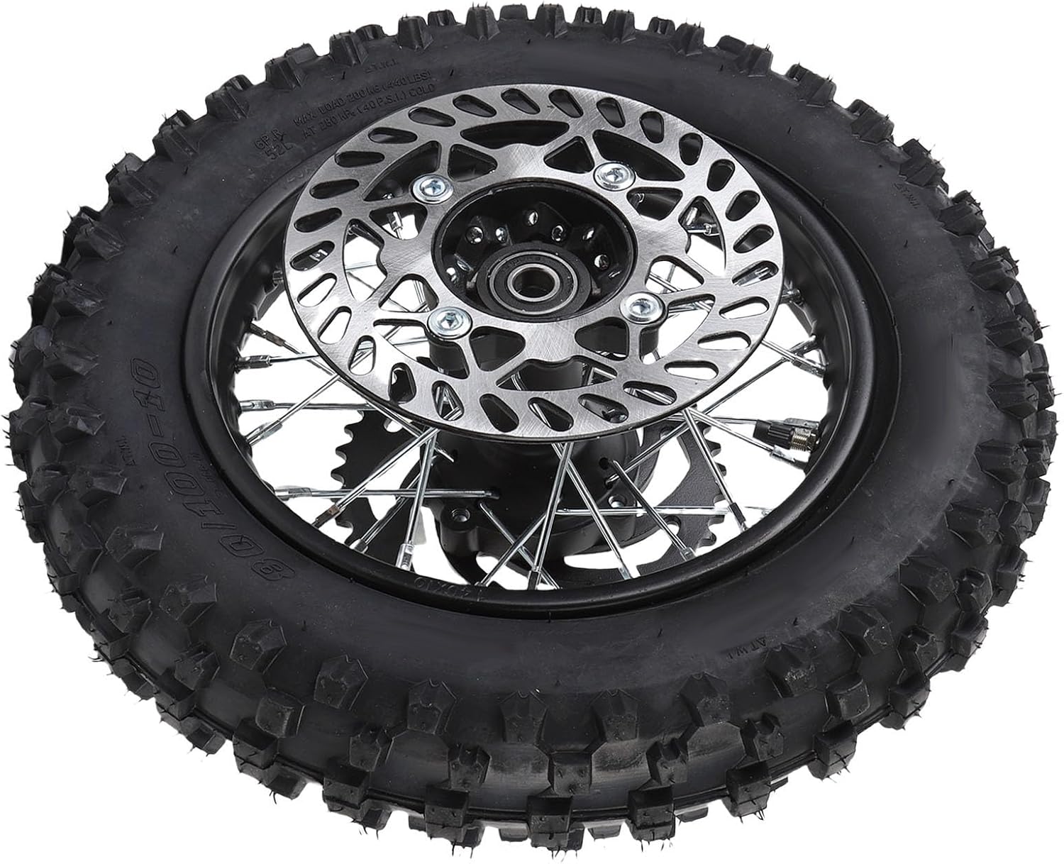 REAR WHEEL RIM TIRE ASSEMBLY 80/100-10 3.00-10 HIGH PERFORMANCE FOR DIRT BIKES MINI MOTORCYCLES
