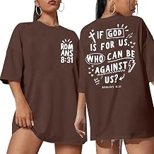 Christian Shirts for Women Jesus Shirt Oversized Faith Shirts Church Tops