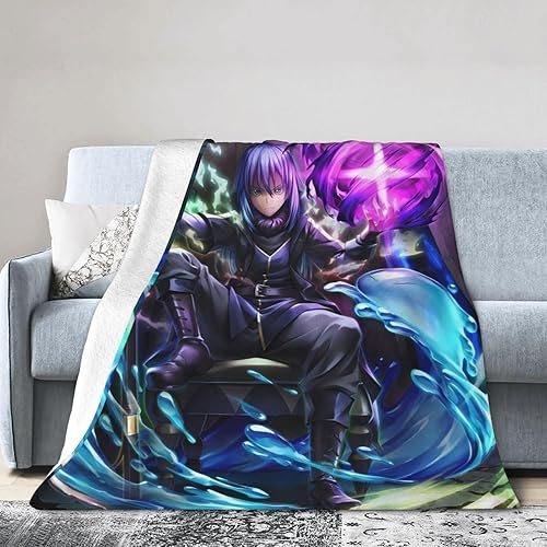 Miniatura 2 de Anime That Time I Got Reincarnated As A Slime Rimuru Tempest Manta ultra suave de microforro polar aire acondicionado para cama, sofá, sala de