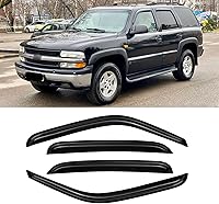 Vista 288 de Visera de ventana para Chevy Silverado 1500/GMC Sierra 1500/Avalanche/Suburban Crew Cab 2007-2013, protectores de lluvia, deflector de ventilación