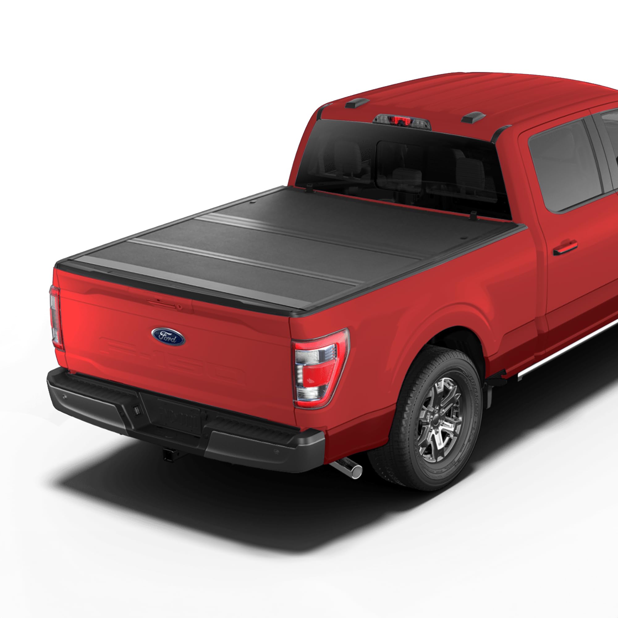 Armordillo USA 7162204 CoveRex TFX Series Low Profile Hard Tri-Fold Truck Bed Tonneau Cover Fits 2015-2023 Ford F150 F-150 6.5 Ft (78") Bed