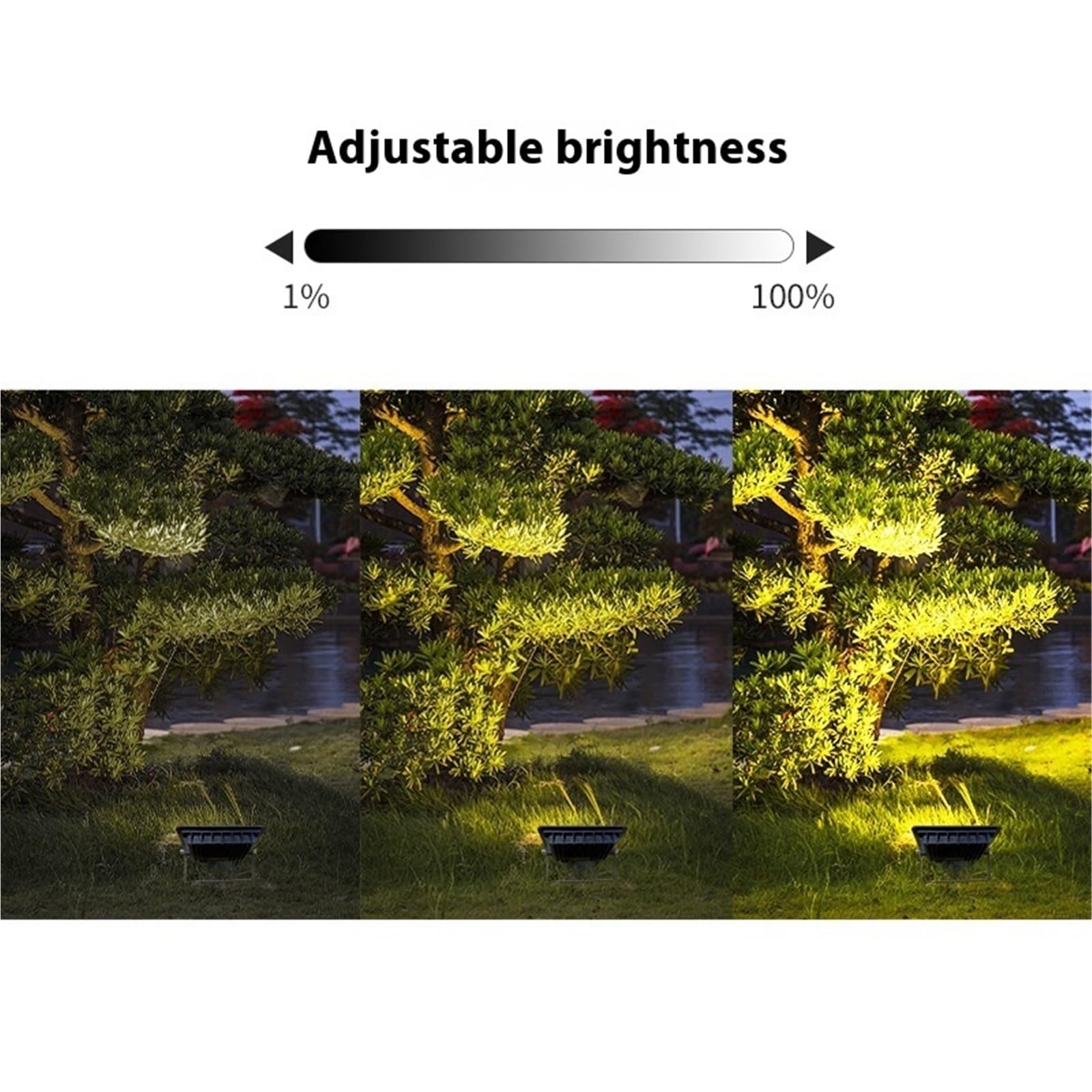 Proiettore per esterni, Proiettore RGB Smart APP RGB 30W 50W 100W for illuminazione esterna for feste in giardino(100W)