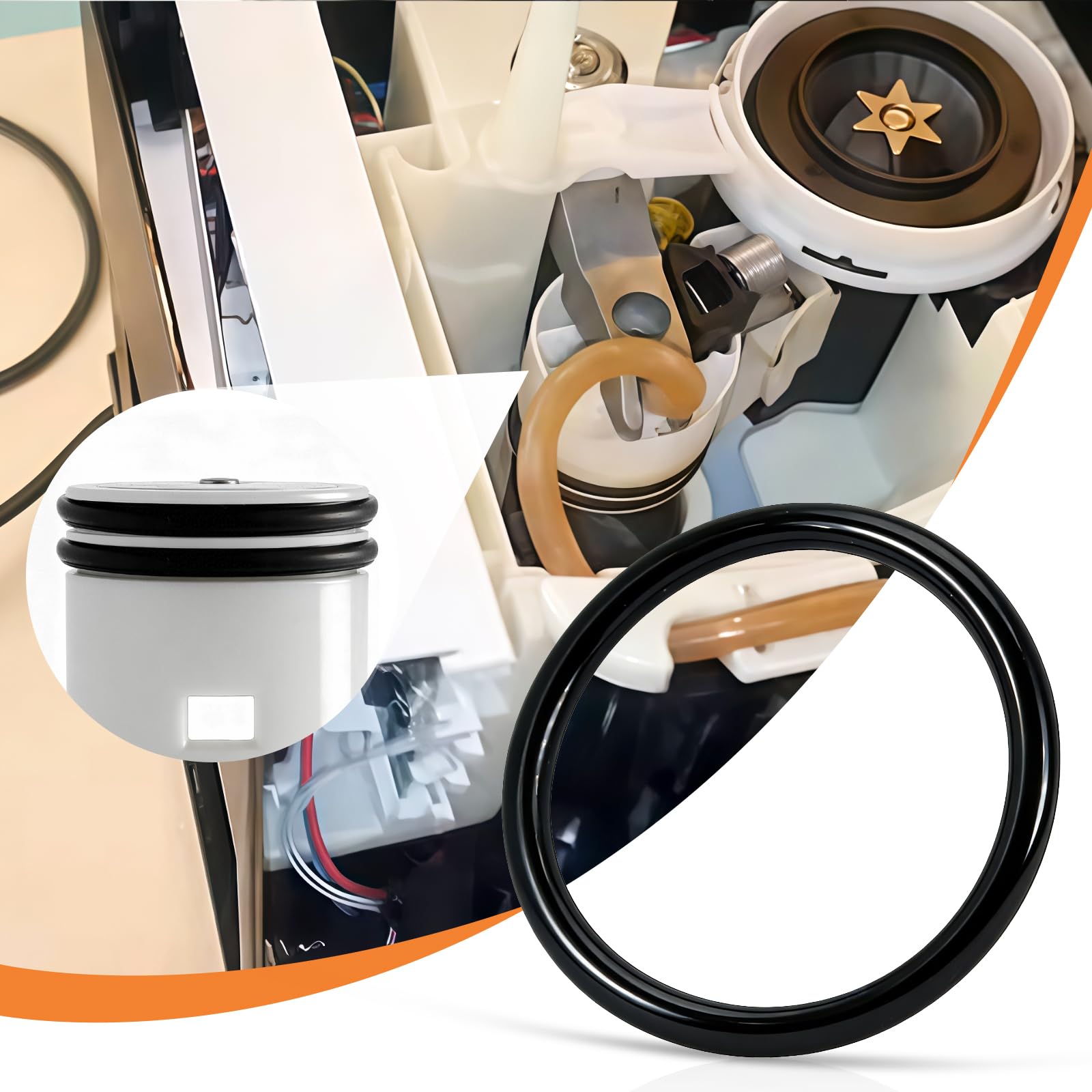 Lot de 2 joints d'étanchéité pour machine à café Krups - Convient pour Krups EA/XP, Rowenta ES, kit de joints toriques pour machine à café et tête d'infusion - 5