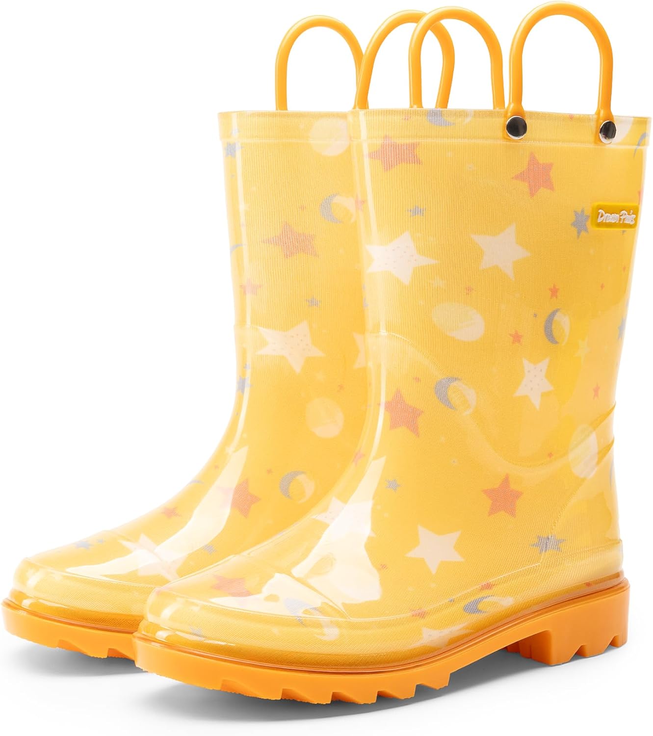 DREAM PAIRS Kids Rain Boots Cute Lightweight Waterproof with Pull-on Handles for Girls & Boys Toddler Outdoor Play DREAM PAIRS Kids Rain Boots Cute Lightweight Waterproof with Pull-on Handles for Girls & Boys Toddler Outdoor Play