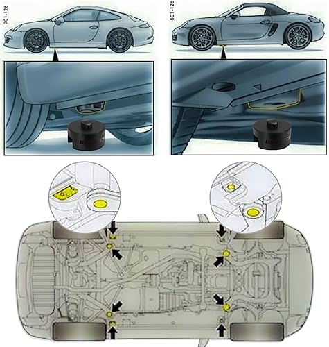 Miniatura 6 de Adaptador de almohadilla para Porsche 911 964 993 996 997 968 928 Cayman 718 Boxster Kit de reparación de neumáticos planos con alicates