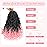 8 Packs Crochet Box Braids- 14 Inch Bohomian Box Braid Crochet Hair Synthetic Braiding Hair Goddess Box Braids Crochet Hair for Black Women(14(8Packs), 1B/Pink)