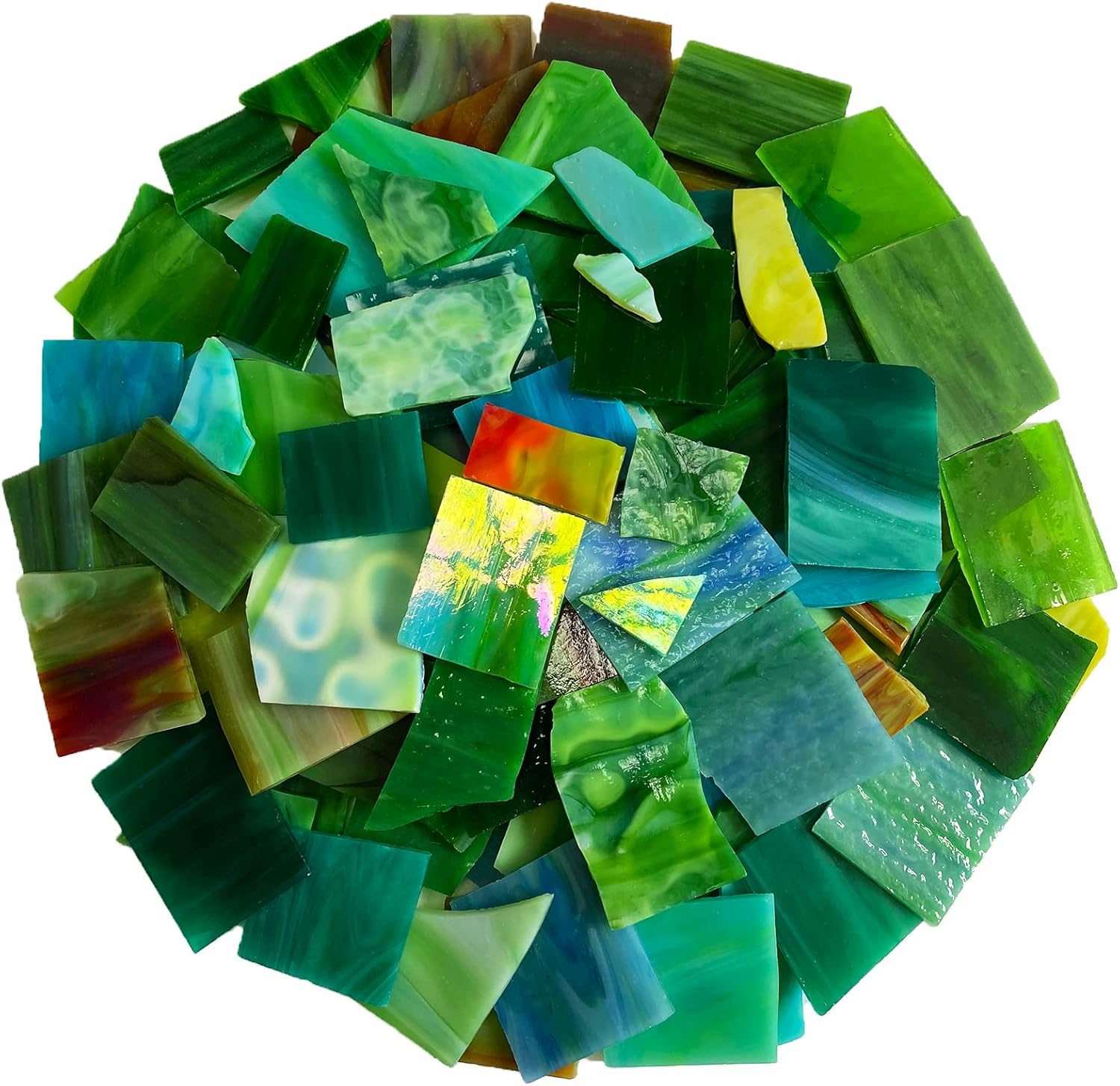 Buy PALJOLLY Mosaic Tiles Stained Glass Sheets for Crafts Bulk, Broken