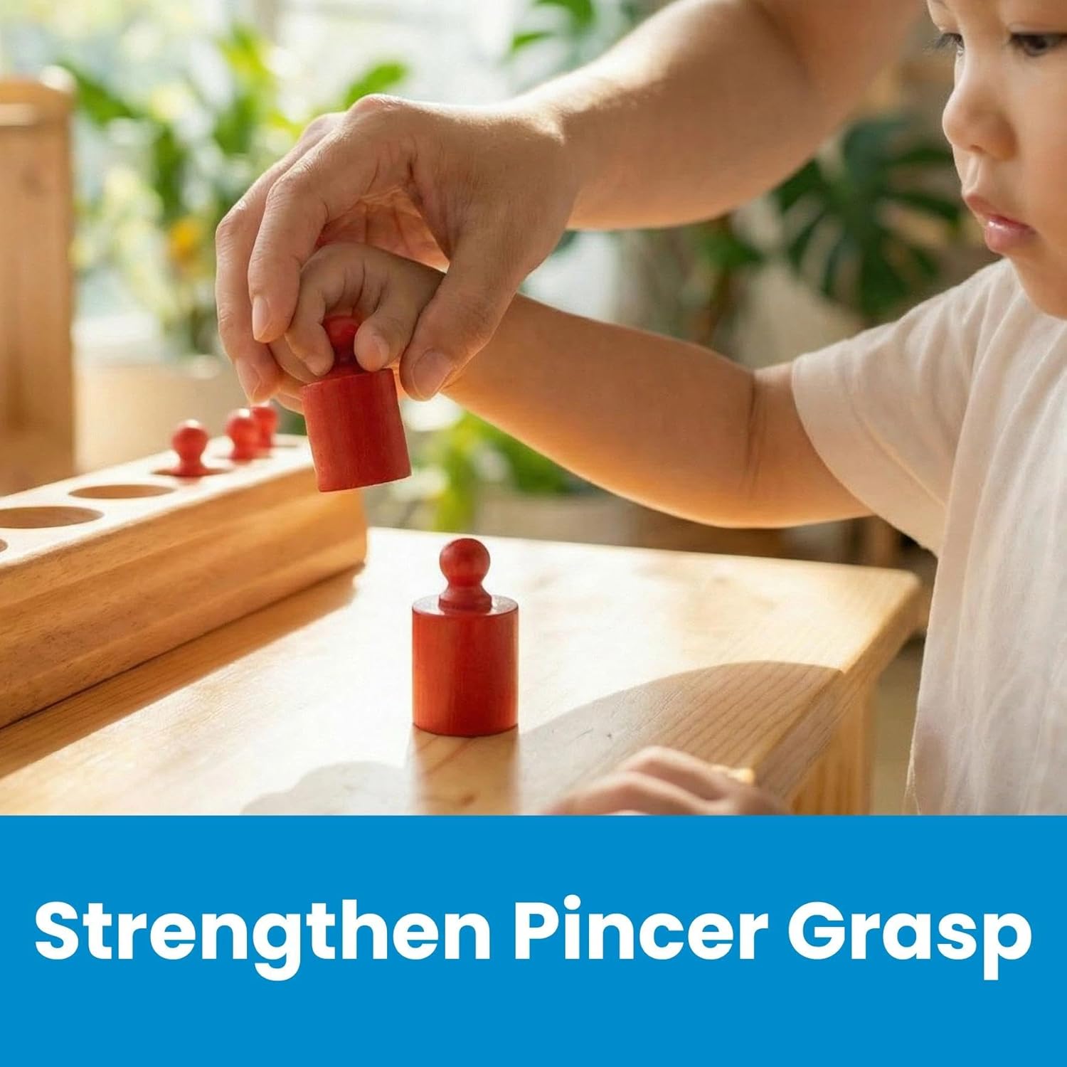 BOHS Montessori Knobbed Cylinders Blocks image 5