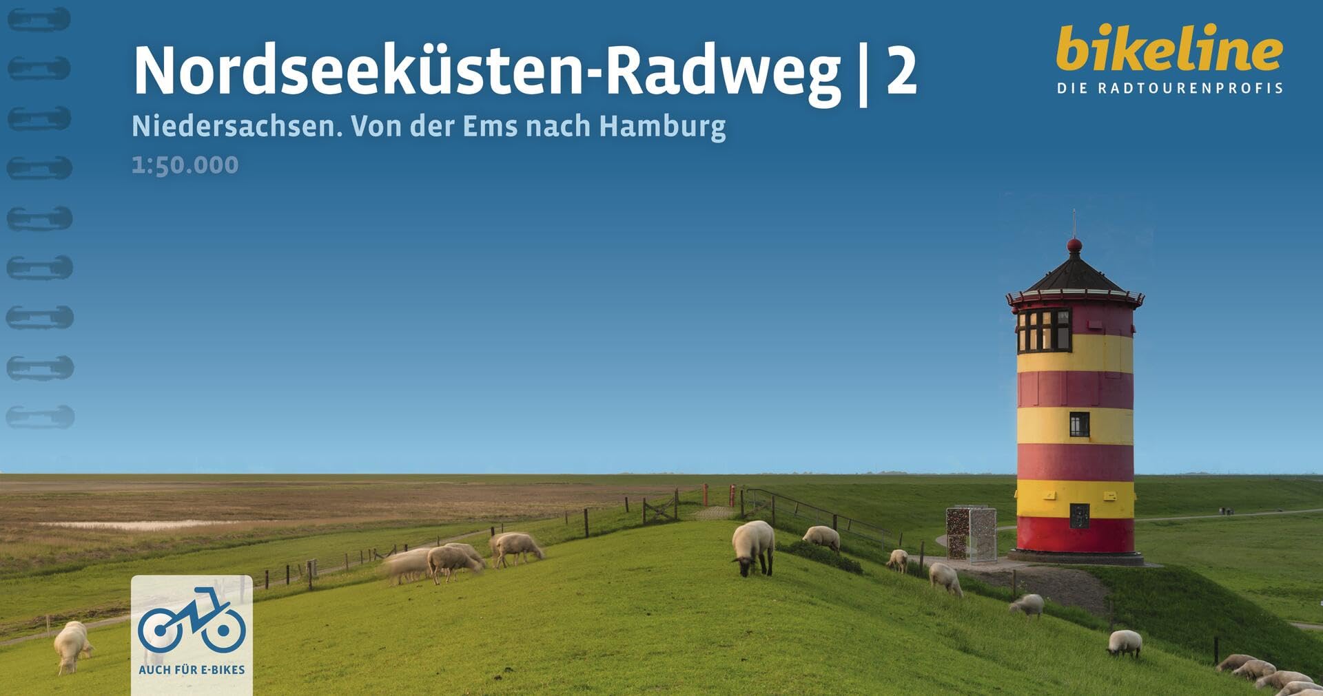 Nordseeküsten Radweg 2 Niedersachsen Von der Ems - Hamburg: Niedersachsen - Von der Ems nach Hamburg, 1:50.000, 568 km, GPS-Tracks Download, LiveUpdate (Radtourenbücher)