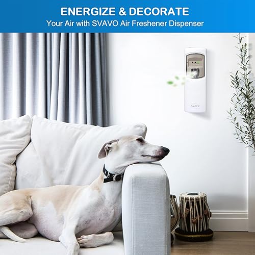Miniatura 7 de SVAVO Dispensador automático de ambientador, dispensador de aerosol automático montado en la paredindependiente, dispensador de fragancia