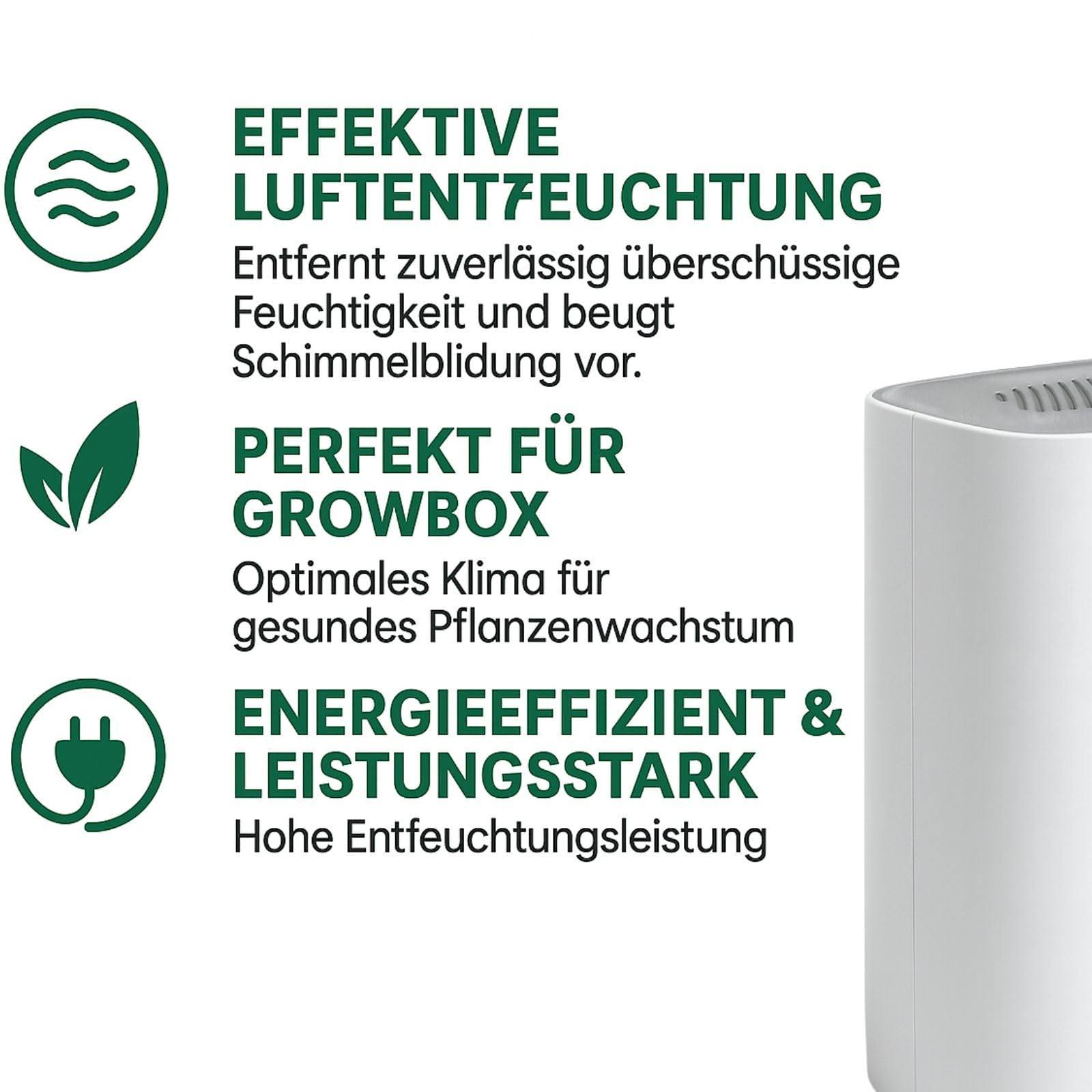 Osuszacz powietrza 250 ml na dzień – Grow Keller Wohnung Auto osuszacz powietrza mini suszarka do brzucha