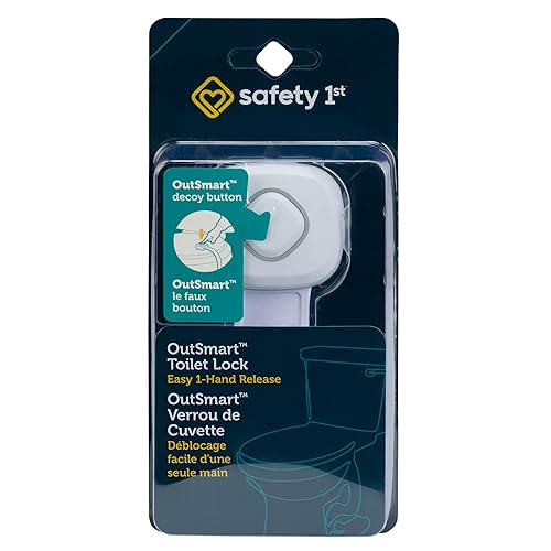 Safety 1st OutSmart - Cerradura de inodoro color blanco 1 unidad paquete de 1