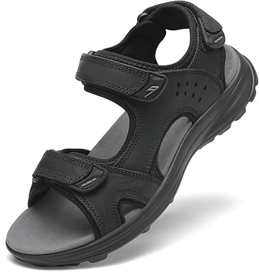 FLARUT Mens Athletic Sandals Hiking Open Toe Walking Water Shoes